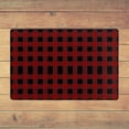 thumbnail image 5 of XMXY Area Rugs Doormat Outdoor Entrance , Red Tartan Facecloth Non-slip Floor Mat Rug for Living Room Kitchen Sink Area Indoor 36"x24", 5 of 9