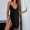 Black, variant on Kiplyki New Arrivals Sleepwear for Women Underwear Deep V Lace Suspender Dress Black Hollow Nightdress