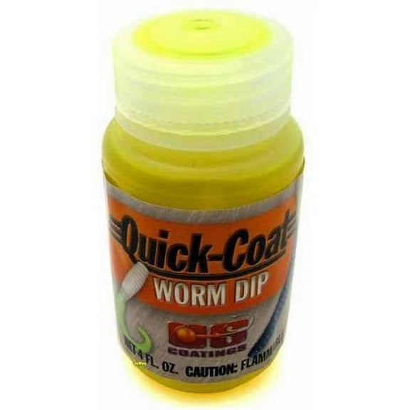 CS Coatings Quick Coat Worm Dip, Yellew/Chartreuse