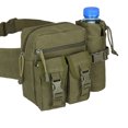 thumbnail image 2 of Termos para agua Riñonera deportiva Riñonera deportiva para caza Senderismo Escalada (Verde militar), 2 of 6