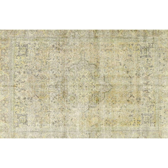 Ahgly Company Indoor Rectangle Traditional Khaki Gold Persian Area Rugs, Swatch Sample