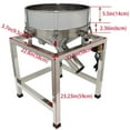 thumbnail image 4 of Techtongda Electric Sieve Stainless Steel Powder Shaker Round Powder Vibrating Screen with 2 Screens, 4 of 20