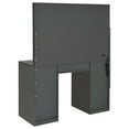 thumbnail image 6 of Maklaine 7-Drawer Engineered Wood Vanity Set in Gray High Gloss, 6 of 13
