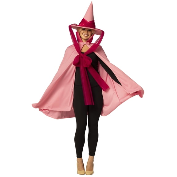 Imposta Costumes Fairy Godmother Hat, Cape & Wand, Pink Halloween Costume, Women, One Size Fits Most, 30146-OS