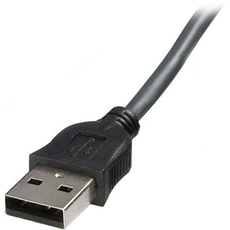 SVUSBVGA6 StarTech 1.8m パソコン自動切替器専用極細KVMケーブル 2 in 1 USB/VGA KVMケーブル ブラック D-Sub 15ピン オス - USB A / D-Sub 15ピン オス