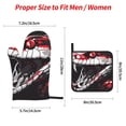 thumbnail image 2 of Sikiie Fierce Red Viper Graphic Art Oven Mitts and Pot Holders, Silicone Oven Gloves, Heat Resistant Oven Mitts 4Pcs Set, 2 of 6
