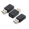thumbnail image 1 of rgzhihuifz Paquete de 3 convertidores de Adaptador USB 2.0 A Macho a USB Micro Hembra, 1 of 5