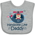 thumbnail image 3 of Inktastic Handsome Like Daddy for Boy Boys Baby Bib, 3 of 4