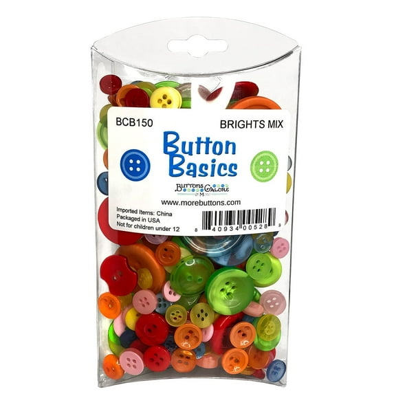 Buttons Galore Big Bag of Colorful Craft And Sewing Buttons - 4.5 oz
