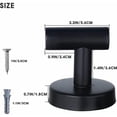 thumbnail image 2 of Toallero montado en la pared Perchero para batas de baño Gancho para bata de baño Negro mate SUS 304 Toallero de acero inoxidable resistente Perchero Albornoz Gabinete Esponja, 2 of 5