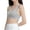 F063-Gray, variant on Fashionable Sports Bra for Girls, Solid Color Cotton Bra for Puberty, Anti Exposure Underwear with Breast Pads, Suitable for Children Aged 9-15