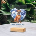 thumbnail image 2 of Rhodesian Ridgeback Proud Dad Happy Father's Day Acrylic Plaque Sign Ashwood Base Ridgebacks Dog Lover Gifts Home Desk Decor - 02008, 2 of 5