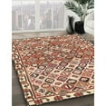 thumbnail image 3 of Ahgly Company Machine Washable Indoor Rectangle Traditional Brown Red Area Rugs, 4' x 6', 3 of 7