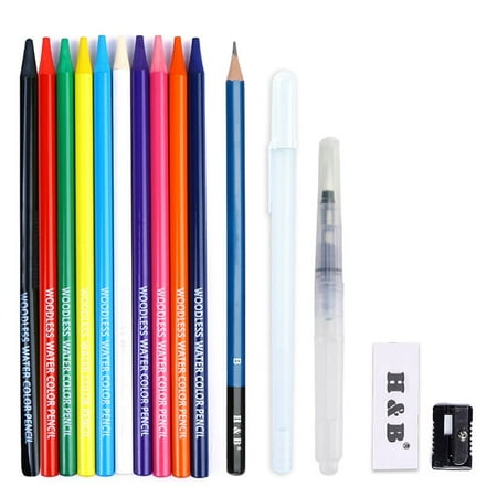 Water-soluble Color Lead Set Custom Colored Pencils Wood-free Art Painting Stationery Stationery Fountain Pen