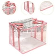 thumbnail image 6 of QSTDGVPW Book Storage Organizer Dustproof Portable Spacious Capacity File Storage Box Pink, 6 of 9