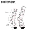 thumbnail image 2 of Rocae Alpacas and Hearts for Girls Boys Crew Socks,Children's Socks, Kids Socks, Toddler Socks: Daily Wear with Kids School Uniform, 2 of 5