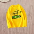 thumbnail image 3 of Eltusu Boys Long Sleeve Tops, Pullover Crew Neck Fashion Cotton Graphic Tees Yellow Size 8-9 T, 3 of 3