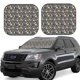 thumbnail image 1 of Balery Bulldog Print Parasol para parabrisas de coche de 2 piezas | Parasol plegable para parabrisas delantero de coche para la mayoría de sedanes-Large, 1 of 5