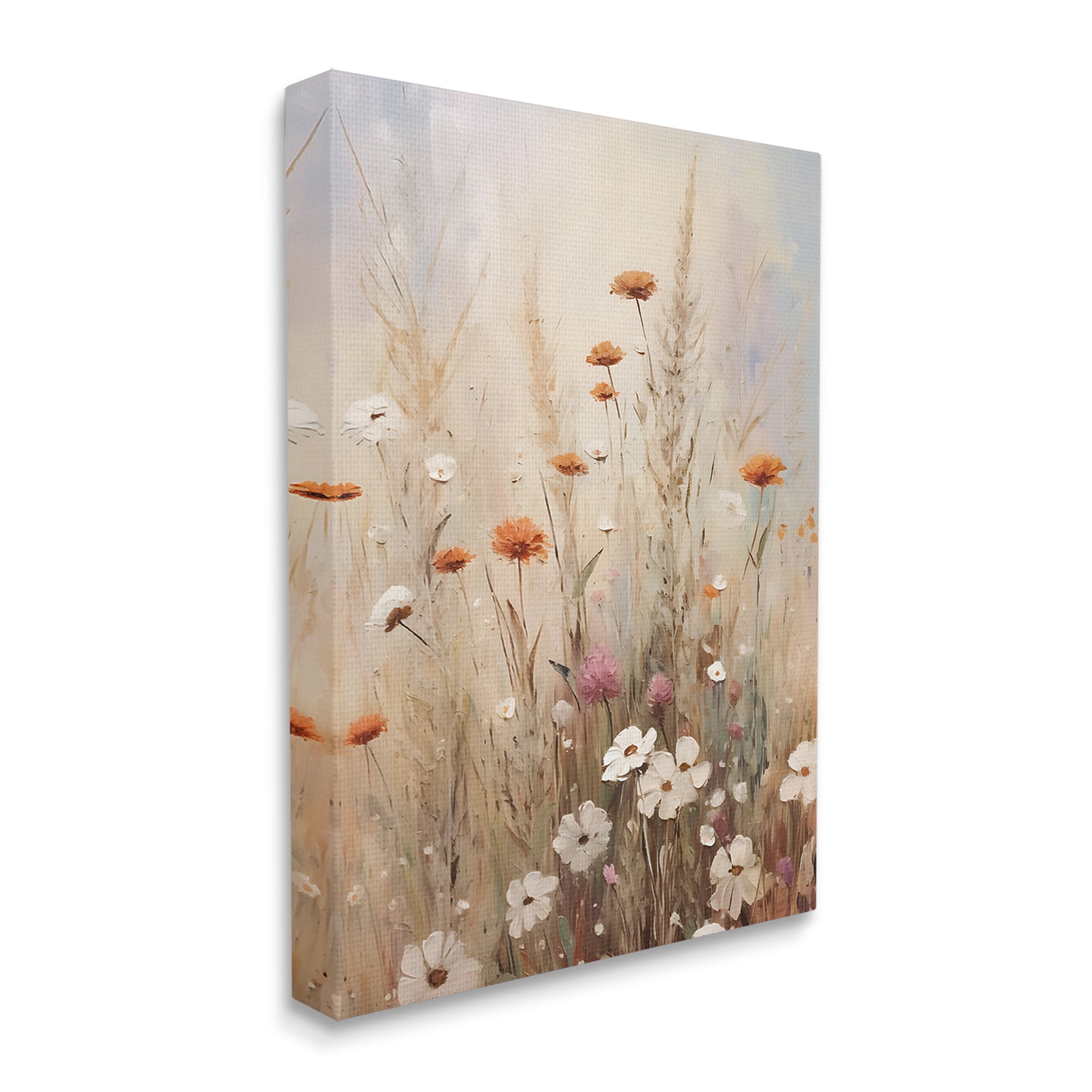 Stupell Industries Wildflower Meadow Painting Botanical & Floral Painting Gallery Wrapped Canvas Art Print Wall Art, 30 x 40