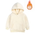 thumbnail image 6 of Fleece Lined Cute Sweatshirts for Teen Girls Youth Solid Classic Hoodies Soft Hooded Pullover Sweatshirts for Children (3-14 Years), 6 of 6