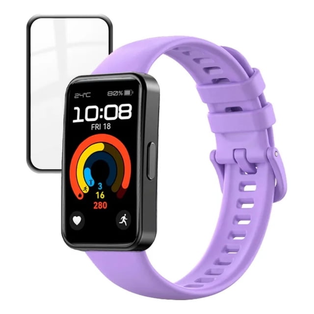 Correa de Silicona Premium Sport para Huawei Band 8,9,10 + Mica