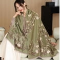 thumbnail image 4 of Bufanda de cachemira chal de moda para mujer, bufanda de doble cara cálida de lujo, bufandas cálidas florales para mujer, bufanda de invierno, 4 of 5