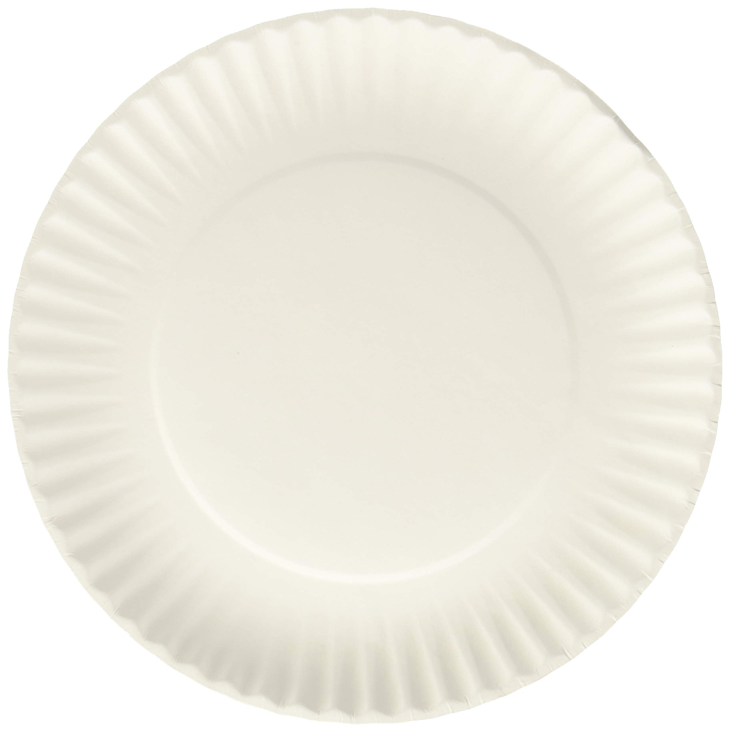 Nicole Home Collection 200 Count Everyday Dinnerware Paper Plate 9 Inch White 