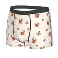 thumbnail image 2 of Daiia Cute Squirrel Men's Underwear Boxer Briefs, Cotton Stretch Moisture-Wicking Underwear-Large, 2 of 9