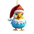 thumbnail image 2 of PRETXORVE Christmas Decorations, Christmas Tree Decorations, Cute Rooster Car Hanging ornament Home Tree Decoration Christmas Tree Decoration Home Decoration, 2 of 6