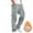 Gray, variant on Otvok Mens Solid Multiple Pockets Outdoor Straight Type Fitness Pants Cargo Pants Trousers
