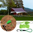 ShYlai 4 M Adjustable Reflective Canopy Tie Down Strap Tent Lock Tie