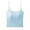 Z155 Light Blue, variant on Camisole Tops For Women With Built In Bras Summer Square Neck Sleeveless Solid Color Blouse For Everyday Wear Soft Comfortable T Shirts Beige Size L