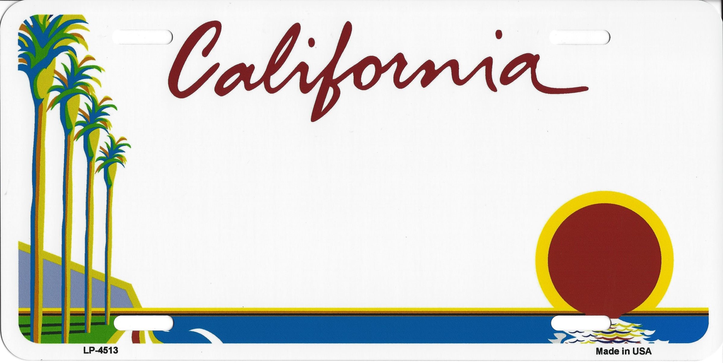 California License Plate Template California License Plate Template
