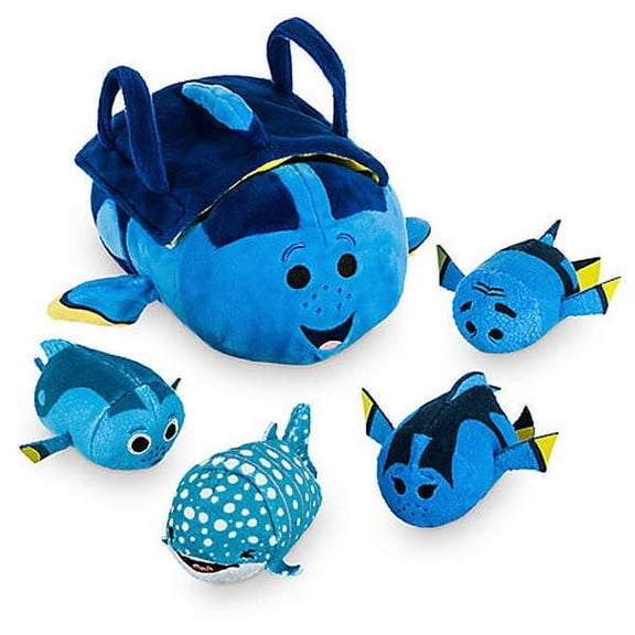 Disney Tsum Tsum Finding Dory Set of 4 Mini Plush & Bag