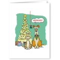 thumbnail image 1 of Funny Dog & Cat - Awkward Moment! - Funny Christmas Card - 18 Boxed Cards and Envelopes (Standard), 1 of 3