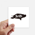 thumbnail image 1 of Turtle Black And White Animal Sticker Square Waterproof Stickers Wallpaper Car Decal, 1 of 1