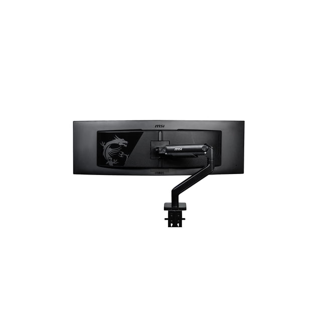MSI MAG MT201 - Bras de Support pour Moniteur Simple Robuste de Qualité Supérieure, Prend en Charge des Écrans de 17 à 49 Pouces et 44 Lb, Compatible VESA, Support Réglable à Ressort Assisté - Noir