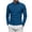 #0363-Blue, variant on Men's Shirt Cotton Linen Solid Color Stand Collar Button Placket Pullover Tee Long Sleeve High Low Hem Split Casual Blouse Lightweight Soft for Daily Leisure Commuting Outdoor