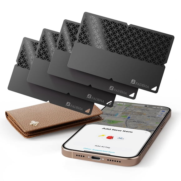 BFADEHA 2026 [Apple MFi Certified] (iOS Only) Bluetooth Tracker Smart Card for Apple Find My iPhone Wallet GPS Tracker, 5-10 Years Staying Power, Key