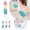 C, variant on Bath Back Scrubber Long Bath Loofah Body Scrubber, Stretchable Braided Mesh Exfoliating Shower Sponge with Hanging Design for Daily Bath Use Bath Scrubber