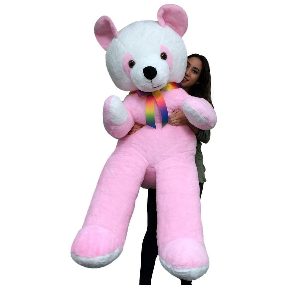 American Made Giant Soft Stuffed Pink Panda 6 Foot Bear 72 Inch Made in