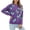 Purple, variant on Buigttklop Sweaters for Women Plus Size Women'S Pullover Colorblock Japanese Colorblock Pink Knit Sweater Top Purple