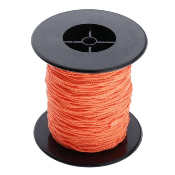 Deluxe Polyester Scuba Diving Reel/Finger Spool Line Rope Cord 83m (Orange)