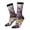 2 Black-1, variant on Lilacs Teapot Scenic Painting Print Adult Socks for Men & Women,Calf Socks, Ankle Socks,Boots Socks,Breathable Casual Sock,Unisex Crew Socks
