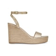 thumbnail image 2 of INC Womens Maverickp Faux Leather Ankle Strap Wedge Sandals, 2 of 3