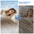 thumbnail image 2 of Brown White Ombre Cooling Blanket,Lightweight Breathable Summer Throw Blanket with Double Sided Cold Effect,Vintage Minimalist Country Gradient Picnic Blankets Bed Sheet for Hot Sleepers 60"x80", 2 of 8