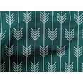 thumbnail image 4 of oneOone Cotton Cambric Dark Teal Blue Fabric Arrow & Stripe Geometric Dress Material Fabric Print Fabric By The Yard 56 Inch Wide, 4 of 4