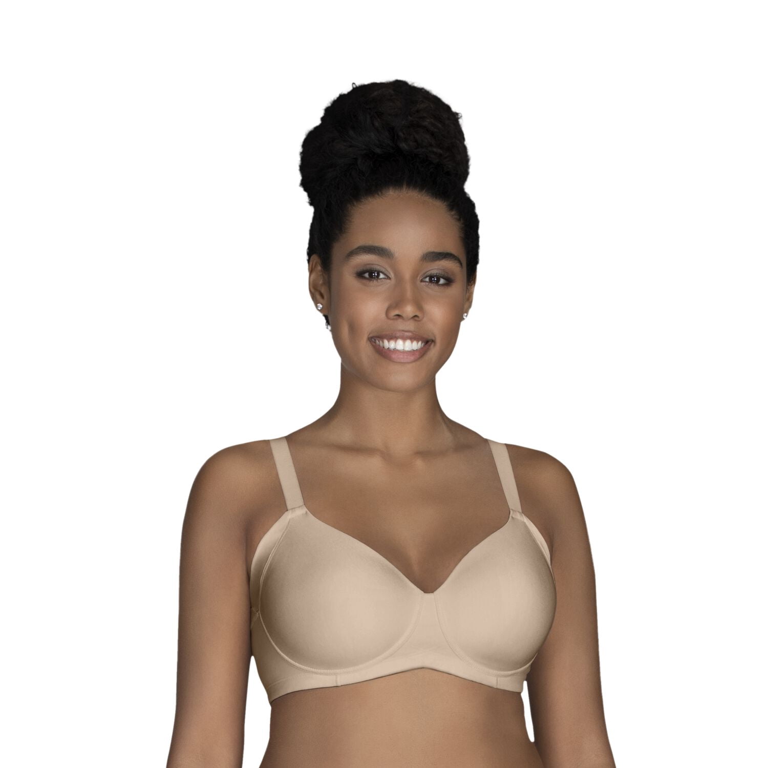 Soutien-gorge Femme Vanity Fair Taille 34D Noir - Armatures, Dentelle, Motif Floral, Occasion Très Bon état