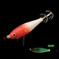 thumbnail image 2 of Señuelo Pesca Luminoso Anzuelos Calamar Anzuelo Artificial Cebos Jigging () Rojo Y Blanco, 2 of 3