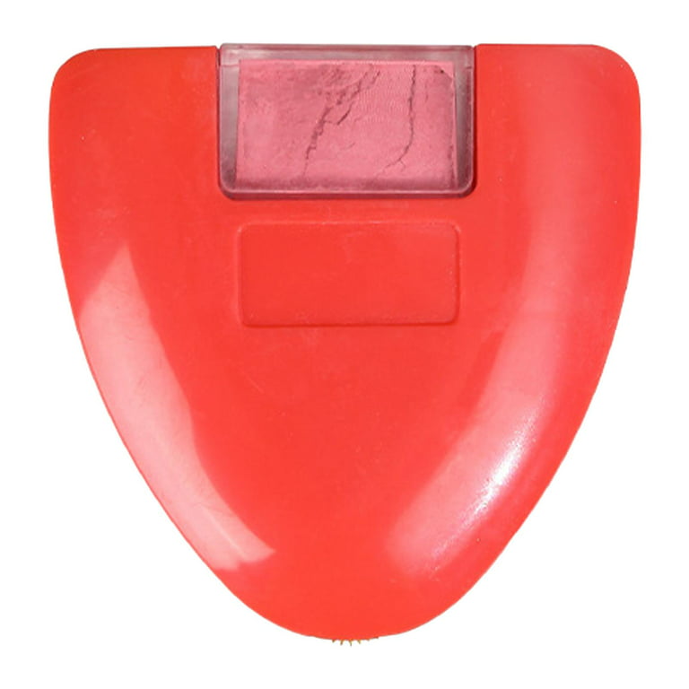 Triangular Chalk Wheel Portable Tailor Chalk Compact Removable Sewing Tool , Red, Size: 6x6cm